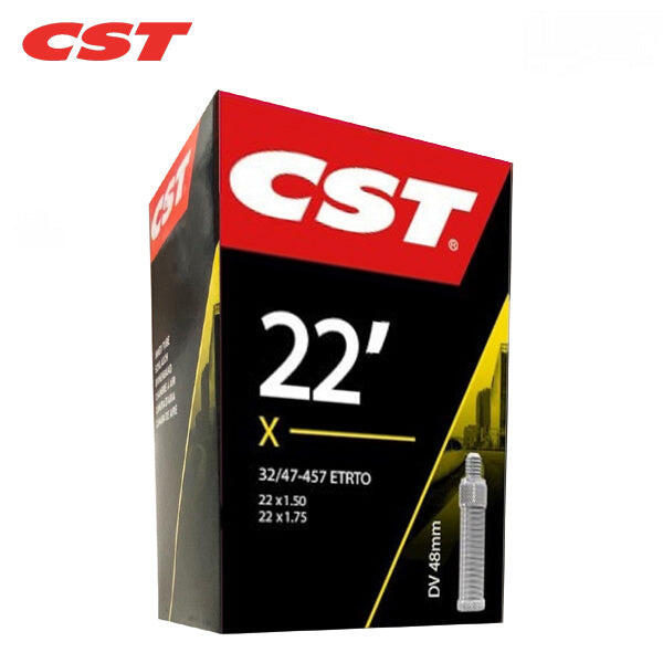 CST Camera d'aria CST 22 x 1,50/1,75 (32/47-457) Valvola Dunlop 48 mm.