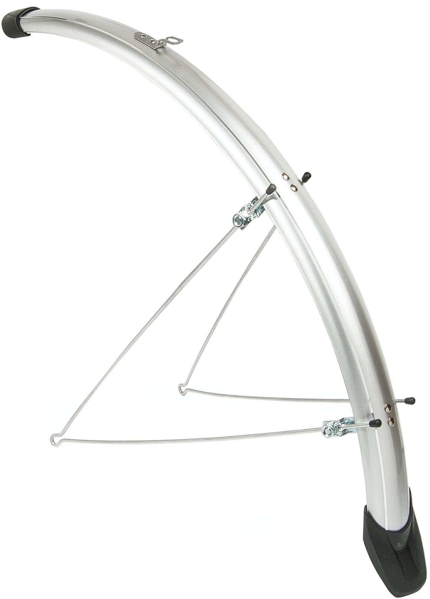 Zestaw błotników Eurofender Elegance 28 x 46 mm srebrny
