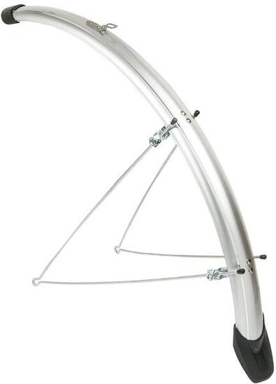 Set parafanghi Eurofender Elegance 28" x 46 mm - Argento.