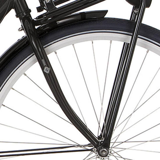 Cortina Forcella Anteriore Milo nera filettata 28 pollici 1 pollice.