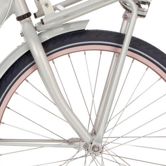 Forcella anteriore Cortina U4 24'' Ice Ball White con staffa per freno.