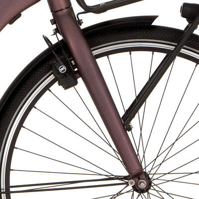 Cortina voorvork e-common black red matt