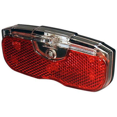 Luce posteriore LED Union per portapacchi 1 LED rossa a batteria 80 mm