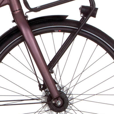 Cortina voorvork common black red matt