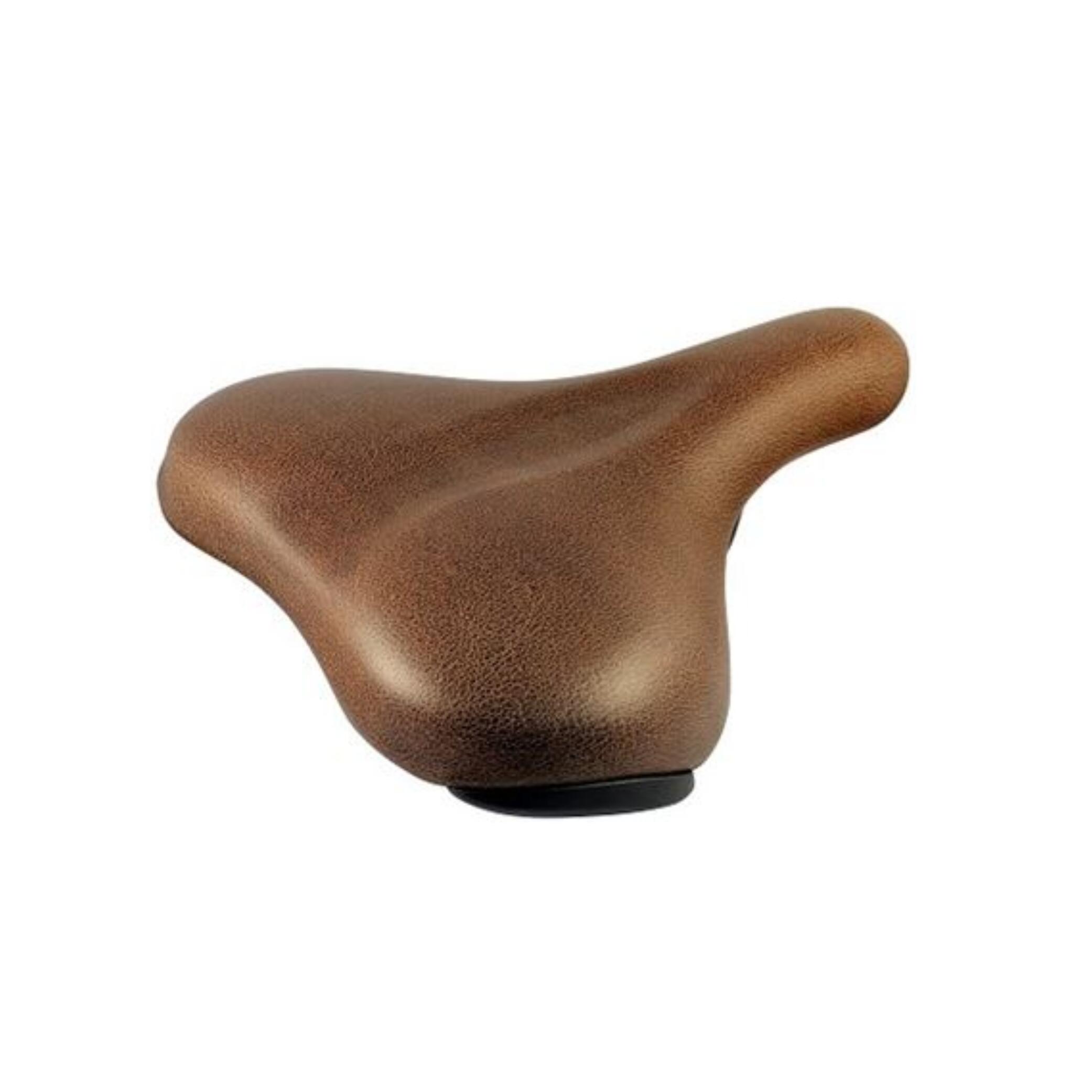 SELLE SMP San Remo Saddle Liège avec pare-chocs dames. Brun sans écharpe (pack suspendu