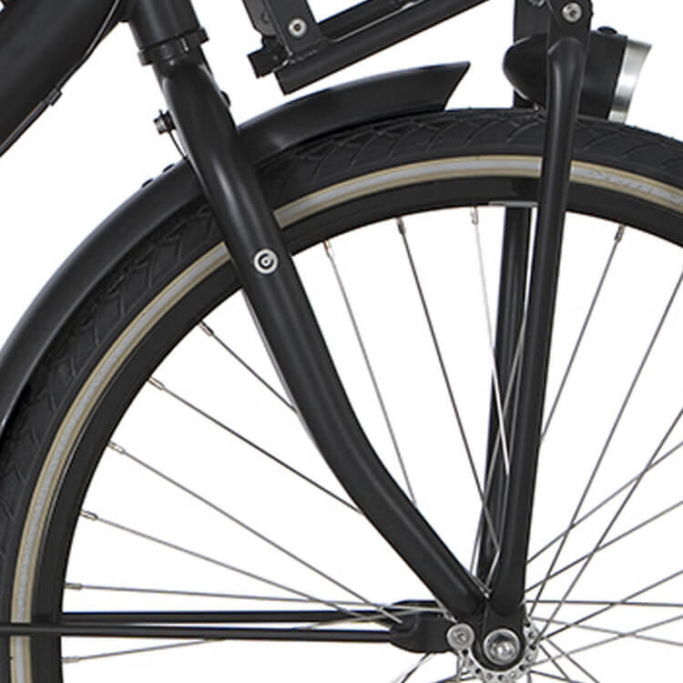 CORTINA Forcella Cortina U4 Mini 24 pollici per bambino, nero opaco, attacco freno.