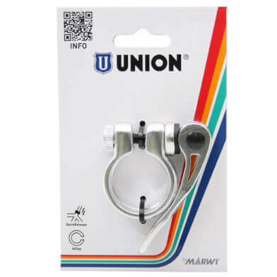 Marwi Union obejma sztycy szybkozamykacz 31,8 mm srebrny