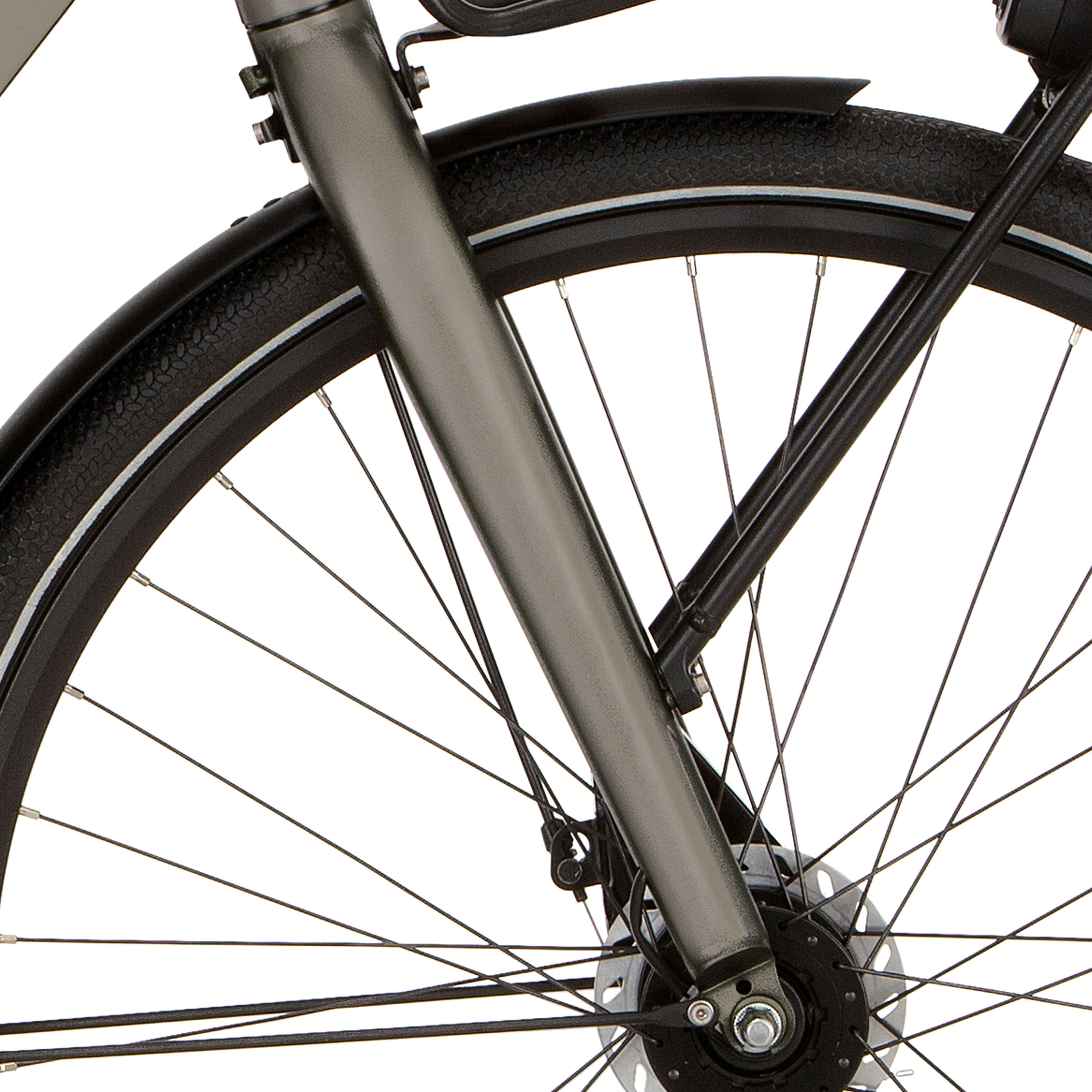 CORTINA Forcella Cortina Common Quarz Grey Matt per ruote 28, filettata.