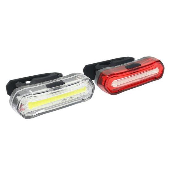 Set luci One ricaricabile USB 52/12 lm nero.