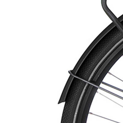 Cortina achterspatbord common 28 inch matt jet black.