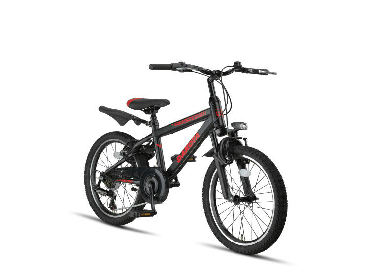 Altec Dakota MTB 20 inch jongens 7 versnellingen V-brakes zwart/rood. 2/3