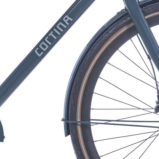 Parafango anteriore Cortina Mozzo 28 pollici verde scuro 660x46mm.