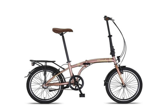 Altec Cunda vouwfiets 20 inch 27 cm unisex 3v V‑brakes zalmroze.