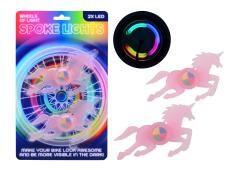 Johntoy Luci LED per raggi Unicorno 2 pezzi Cavallo Multicolore.