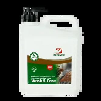 Dreumex Wash Care solvent-free hand cleaner 3 L can with pump.