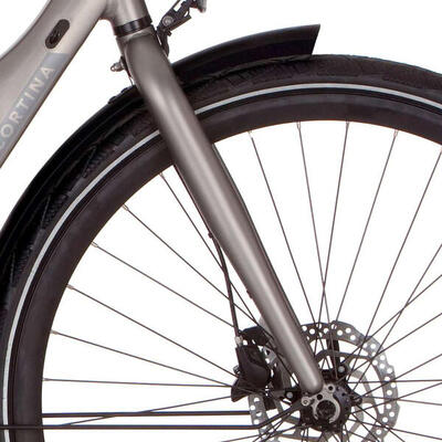 Cortina voorvork e-mozzo shadow silver matt