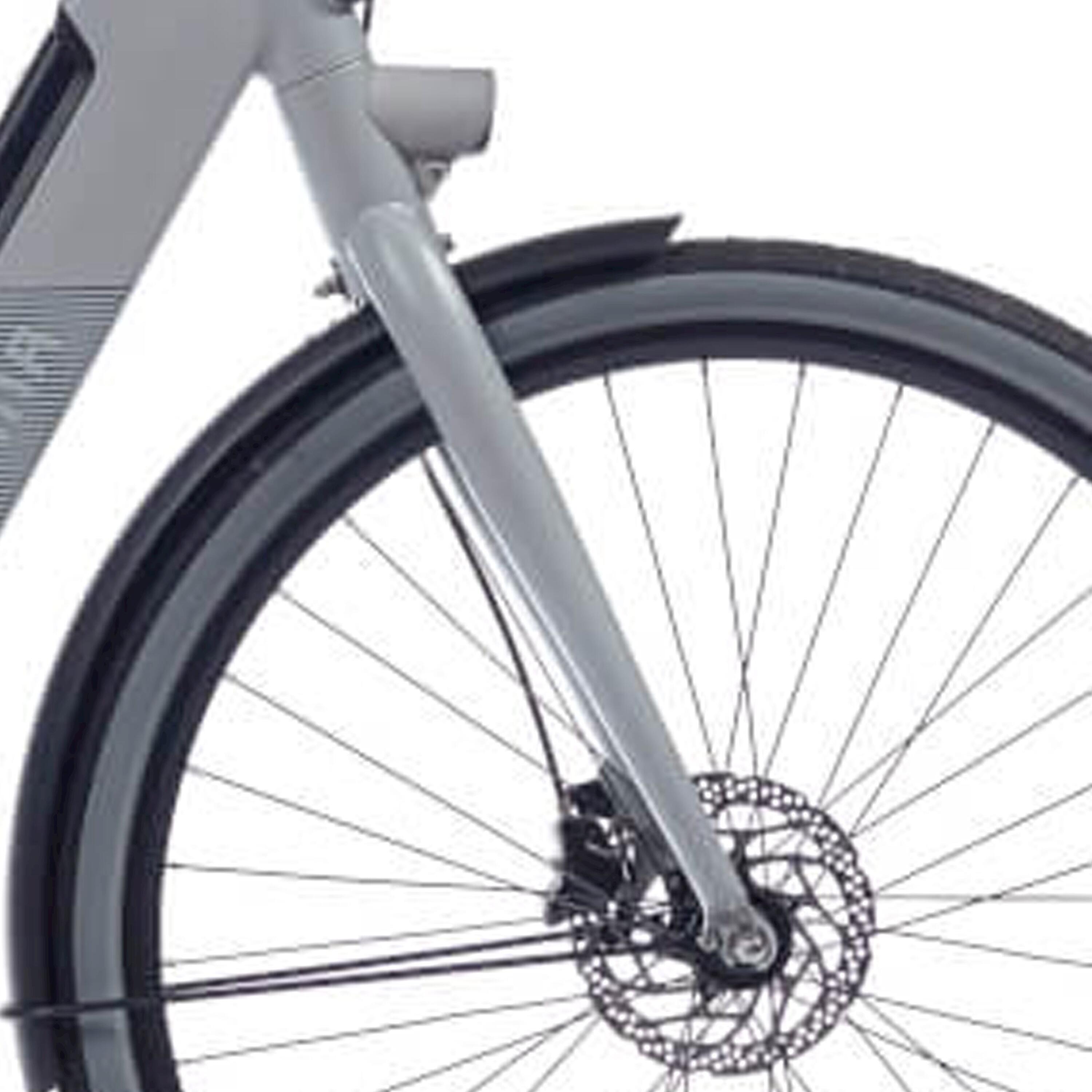 CORTINA Forcella anteriore Cortina E-Blau, freno a disco, mouse grey opaco.