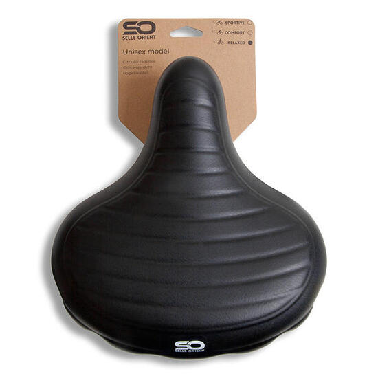 Selle de vélo Relax Elastomer Unisex 270 X 244 Mm Noir