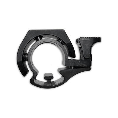 Campanello bici Lynx Signet Two nero opaco per manubri 222 mm.