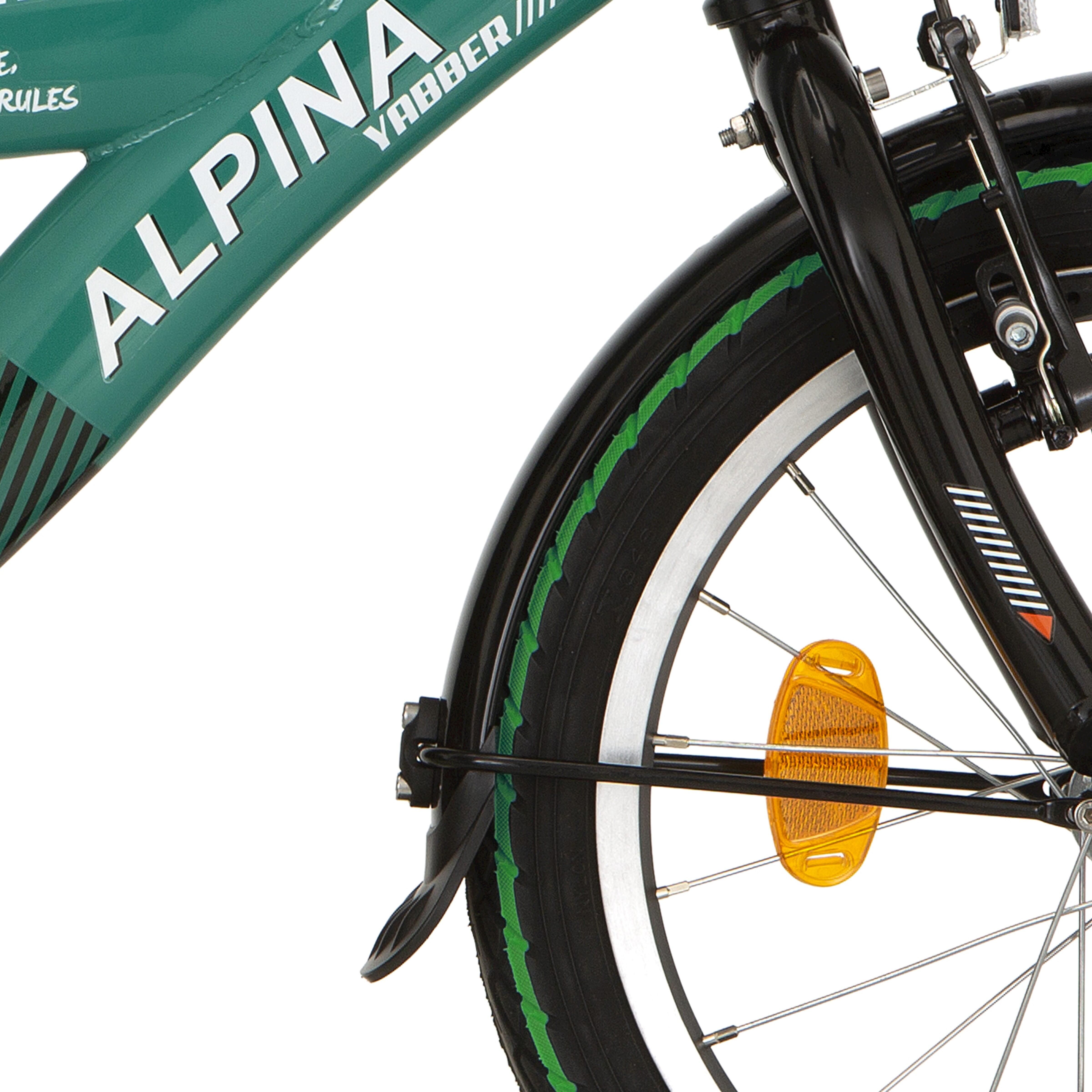 Alpina zestaw błotników 16 Yabber czarny mat