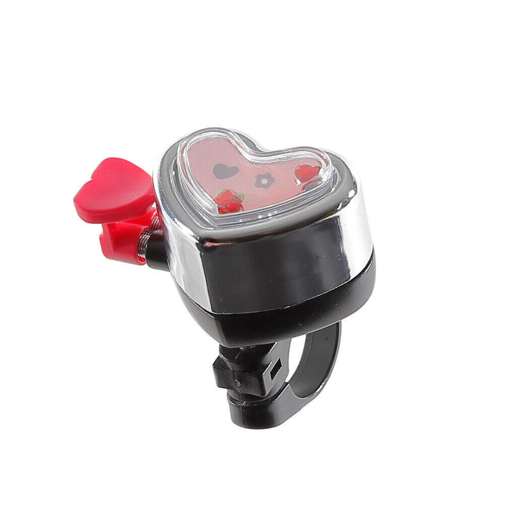 Pexkids - Pexkids Bicycle Cloche Coeur Chrome Rose - Sonnette - Gris - Decathlon