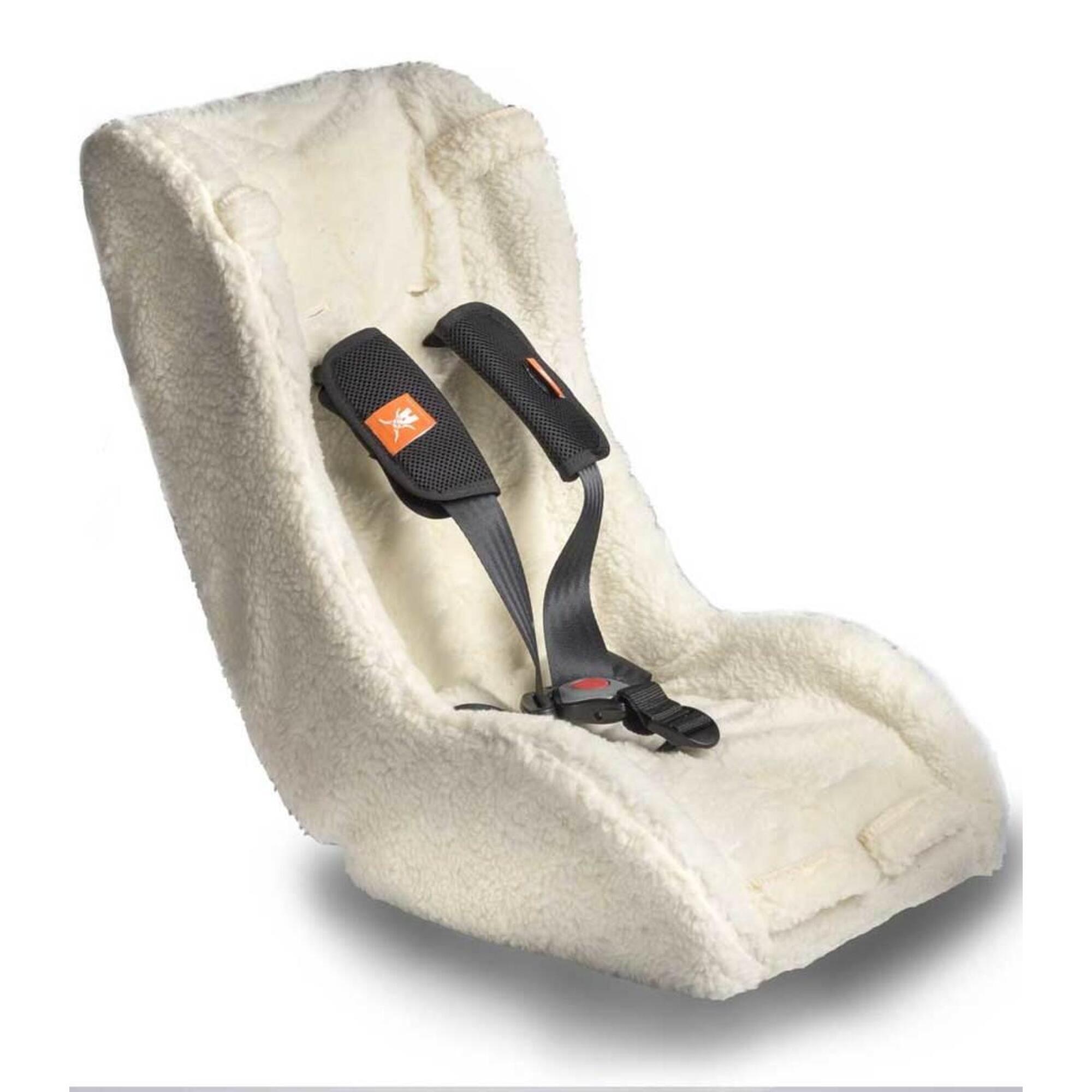 Melia - Melia Bakfiets Insert Siège Harnais 5 Points 8-18 Mois Mouton Blanc - Béquille - Blanc - Taille Unique - Decathlon