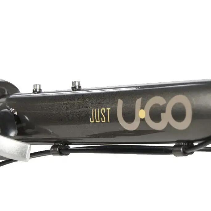 UGO Just D6 Folding Bike — 20" 6-Speed, Aluminium Frame, Iron Grey