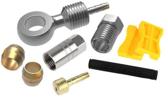 Set adattatori EZmtb per tubi freno idraulici compatibile con leve SRAM.