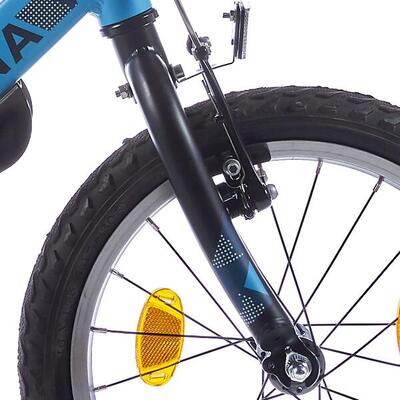 Forcella Alpina V Fork 16 Trial nera opaca fissa 1 1/8 inch.