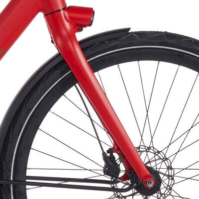 Cortina voorvork e-lett traffic red matt