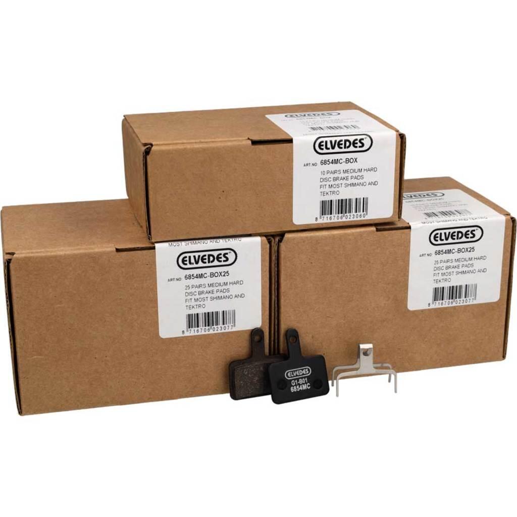 Elvedes 6854mc Medium Compound Disc Brake Pads — 60 Pairs.