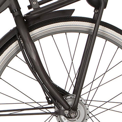 Cortina voorvork Ecomo U4 Transport Black Graphite Matt 28inch.