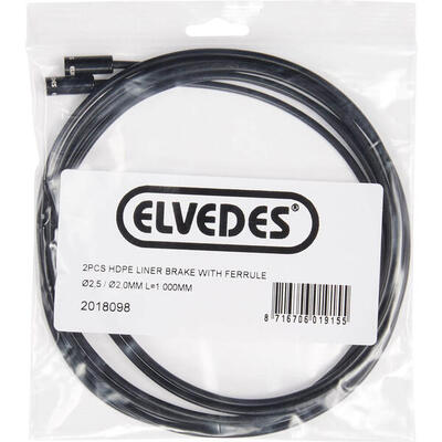 Elvedes liner rem 2,5/2mm (2) 1000mm hdpe+hoedje 2018098