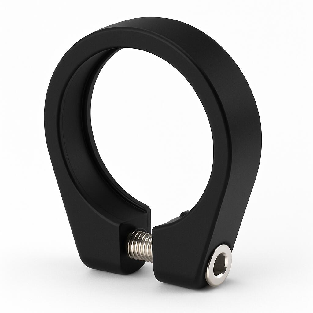 EDGE Edge Zadelpenklem ø34.9 aluminium met inbusbout - zwart