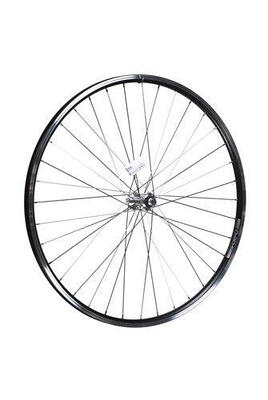 Rodi voorwiel 28 inch 622 zwart velgrem geslepen zijkant rvs spaak