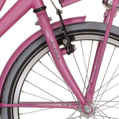 Alpina Fork 22 Cargo Girls – forcella anteriore fucsia opaca.