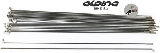 Alpina Raggi raggi 276 mm 13G (233 mm) zincati 144 pezzi.