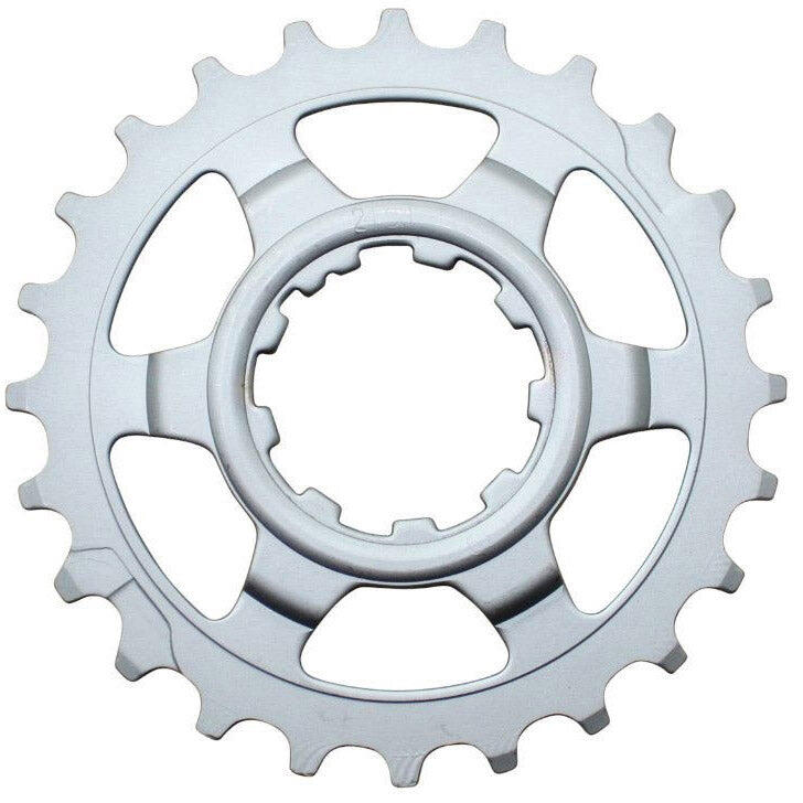 SHIMANO Shimano Miche pignone 24T 10v acciaio, posizione finale, argento.