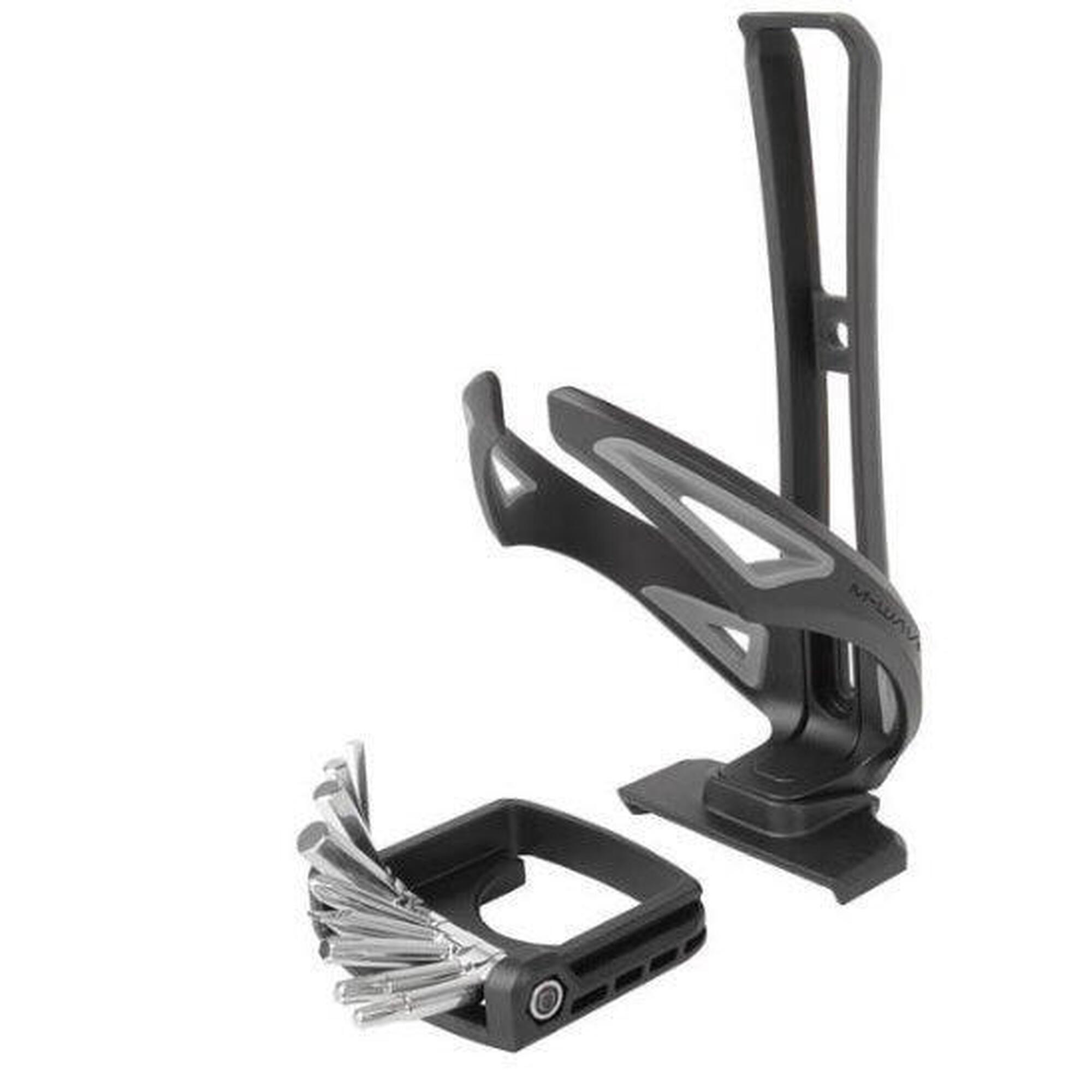 M-wave - M-wave Bc 99 Bidone Holder Incl. Multitool - Porte-bidon - Noir - Decathlon
