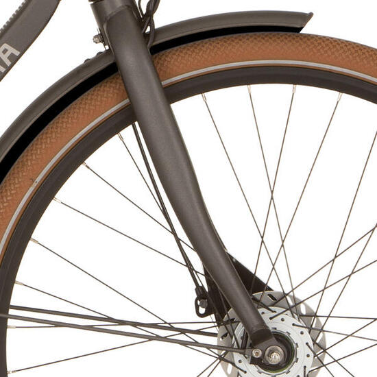 Forcella Cortina Foss Iron Black Matt per bici da trasporto 28 inch.