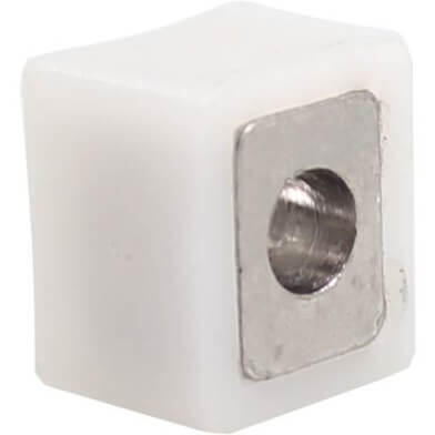 Blocco cerniera Dahon per attacco manubrio 0° bianco.