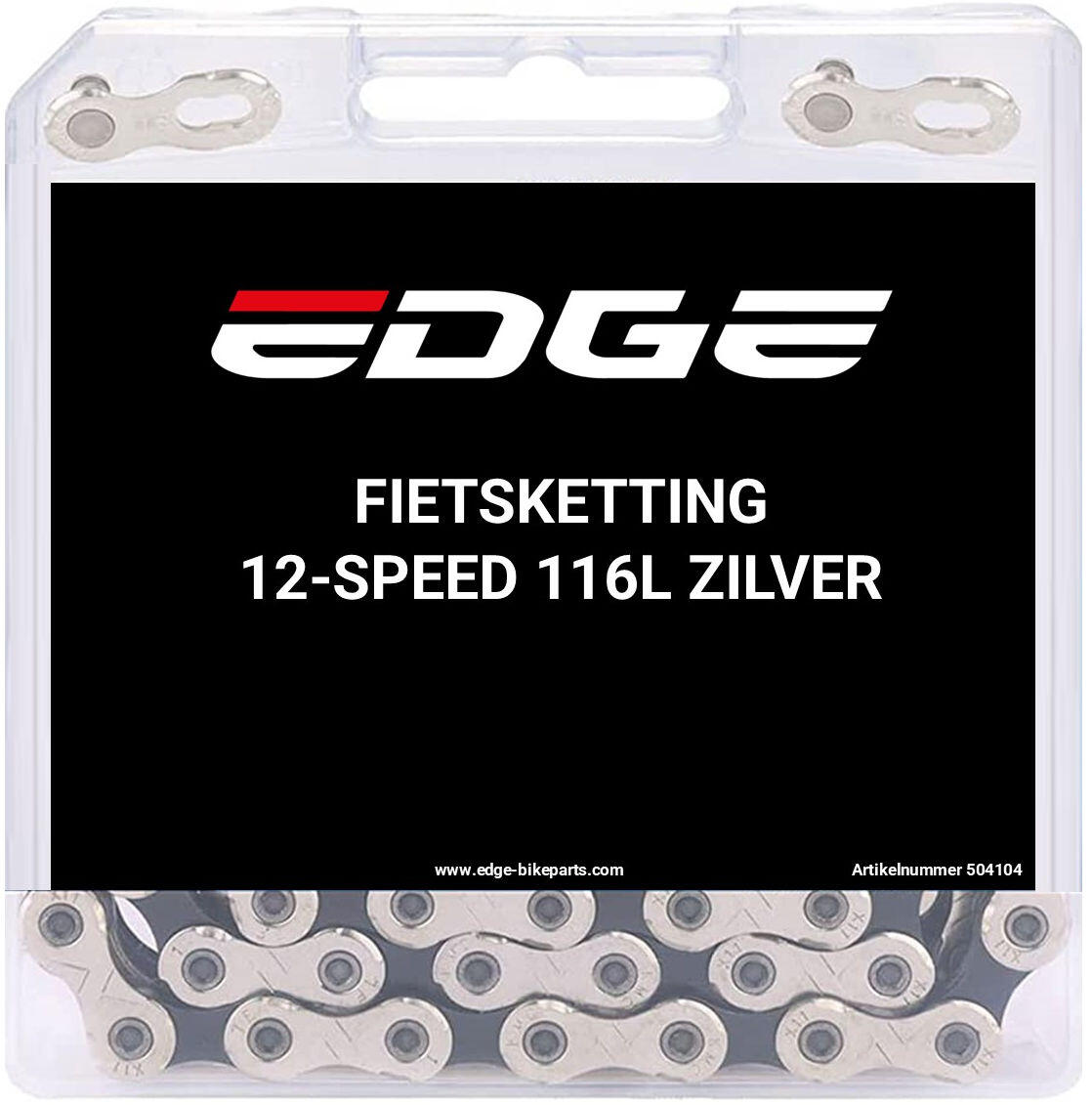 EDGE Edge ketting 12 speed chn-006 met 116 schakels zilver