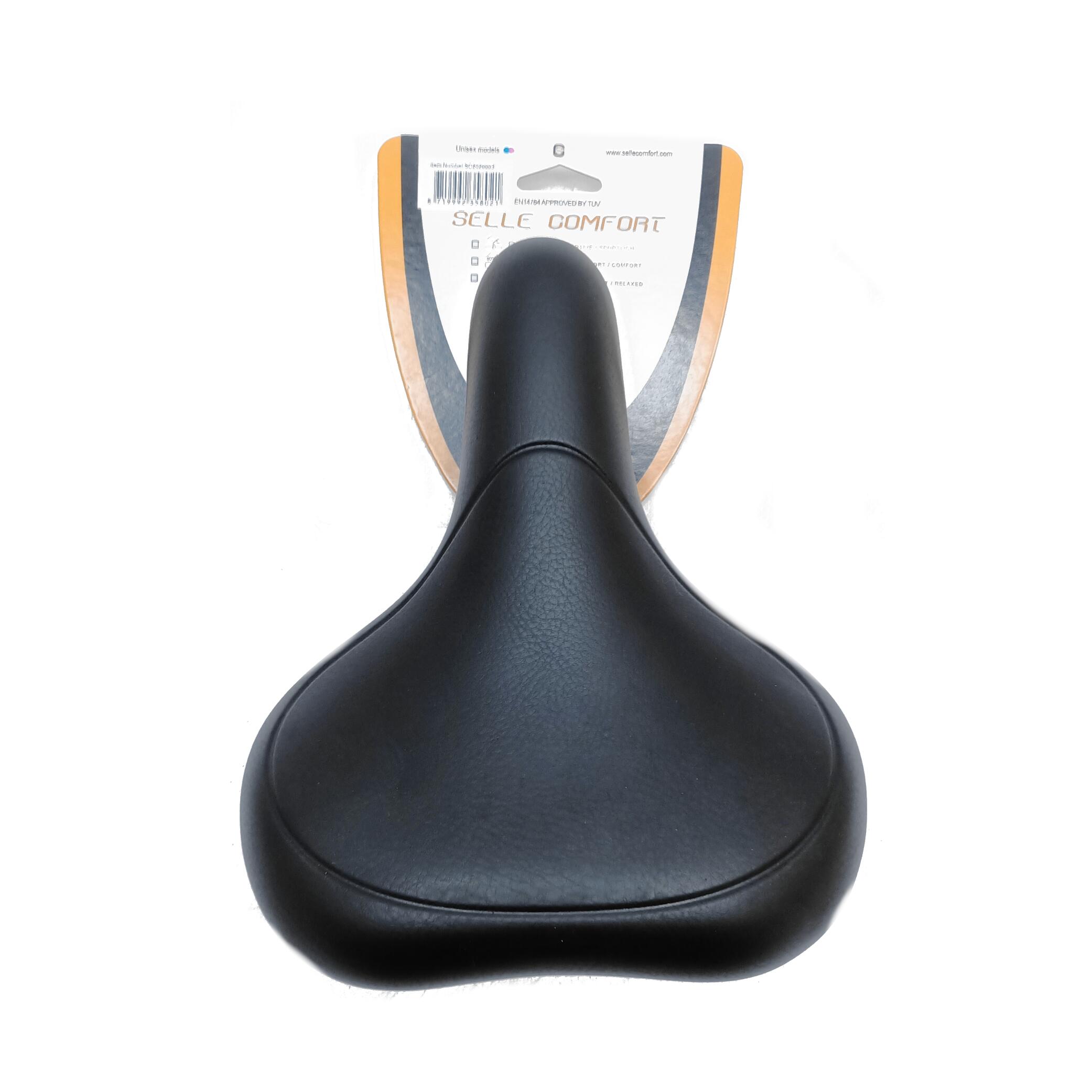 Selle Comfort - Selle Comfort Saddle E-bike Noir Sans Nœud Coulant - Selle De Vélo - Noir - Decathlon