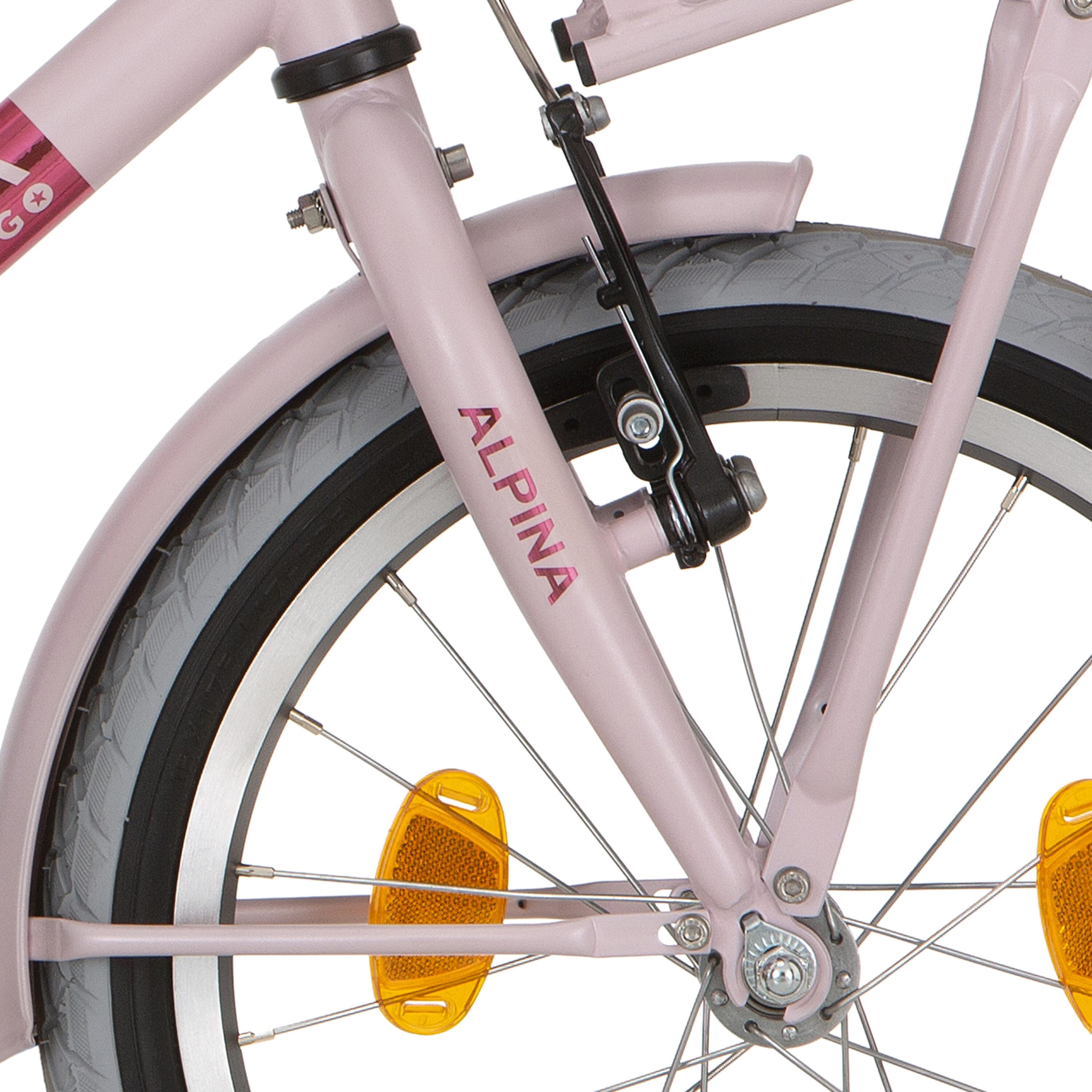 ALPINA Alpina V-Fork 18 Cargo M — forcella anteriore Pearl Pink opaca.
