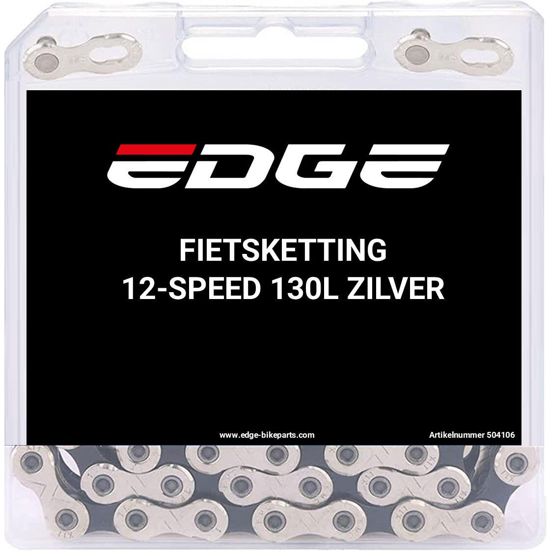 EDGE Edge ketting 12 speed chn-006 met 130 schakels zilver