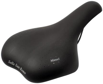 Selle San Remo Mosel pour Vélos de Ville et de Trekking - Noire