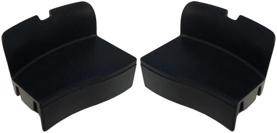 Axa Abdeckkappen für Defender schwarz (Set