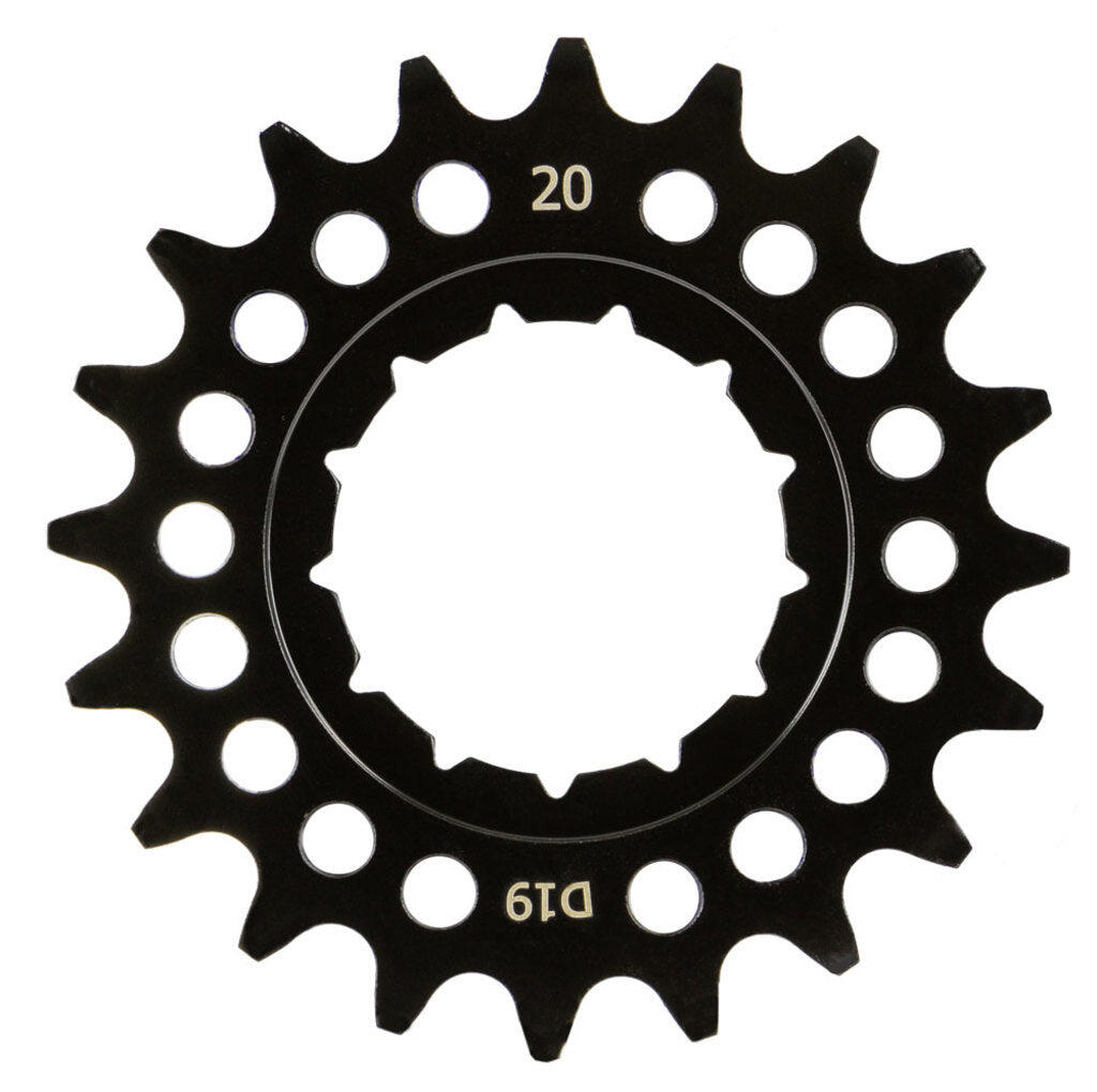 KMC KMC pignone Rohloff 20 denti largo posteriore nero.