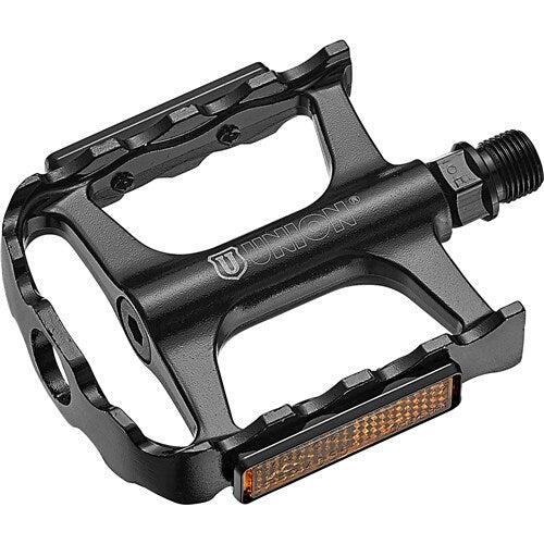 Pedale Union SP-2160 in alluminio nero monoblocco asse CrMo 9/16.