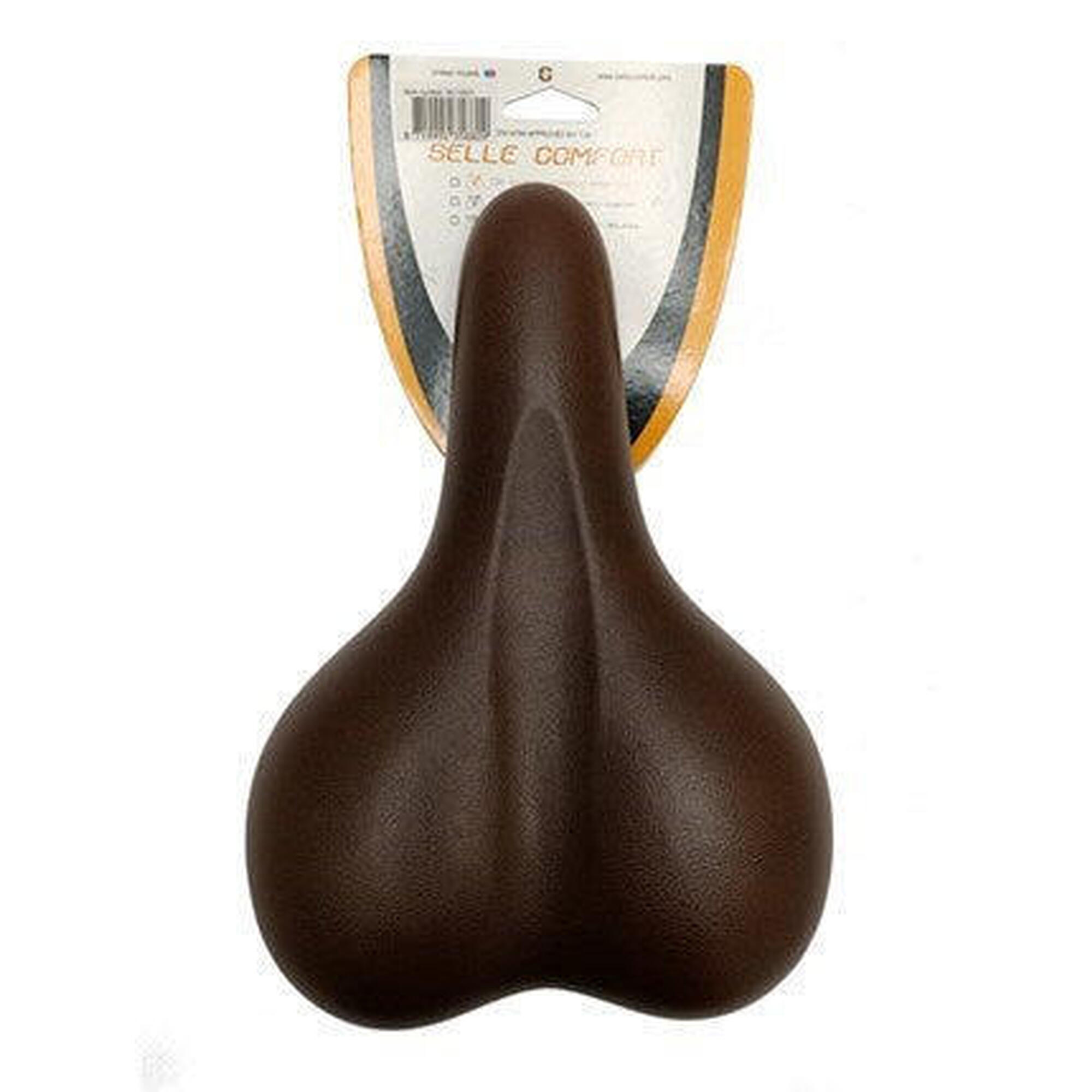 Selle Comfort - Selle Comfort Saddle City Bike Unisexe Brown - Selle De Vélo - Marron - Taille Unique - Decathlon
